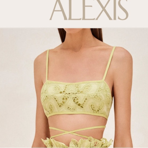 Alexis crop top with lace detail. I have the matching skirt for sale as well - Picture 4 of 4